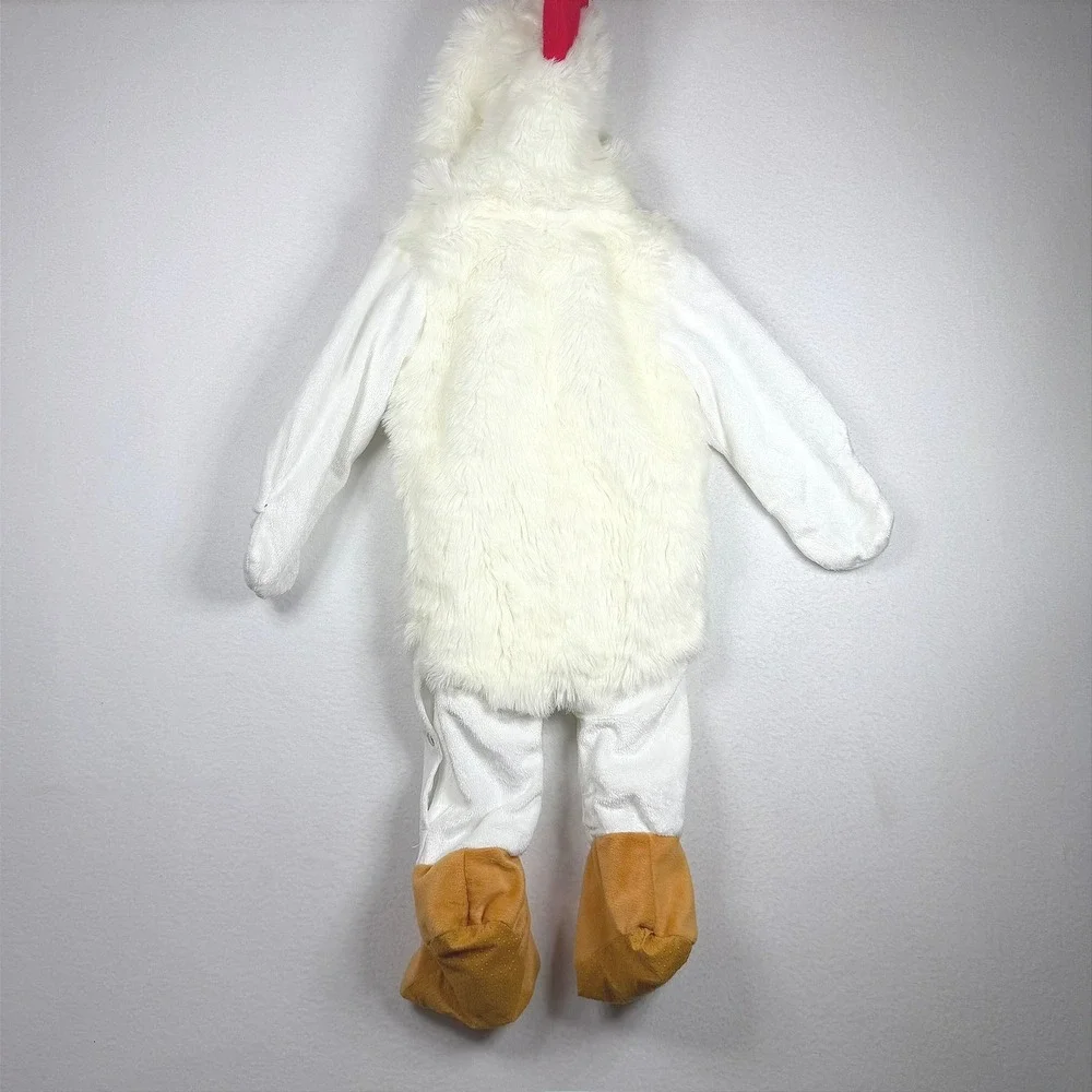 Celebration Creations Toddler Chicken Costume White Faux Fur 9-18 Month Y2K 2007